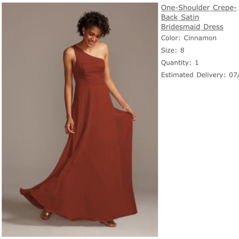 David’s Bridal Bridesmaids Dress